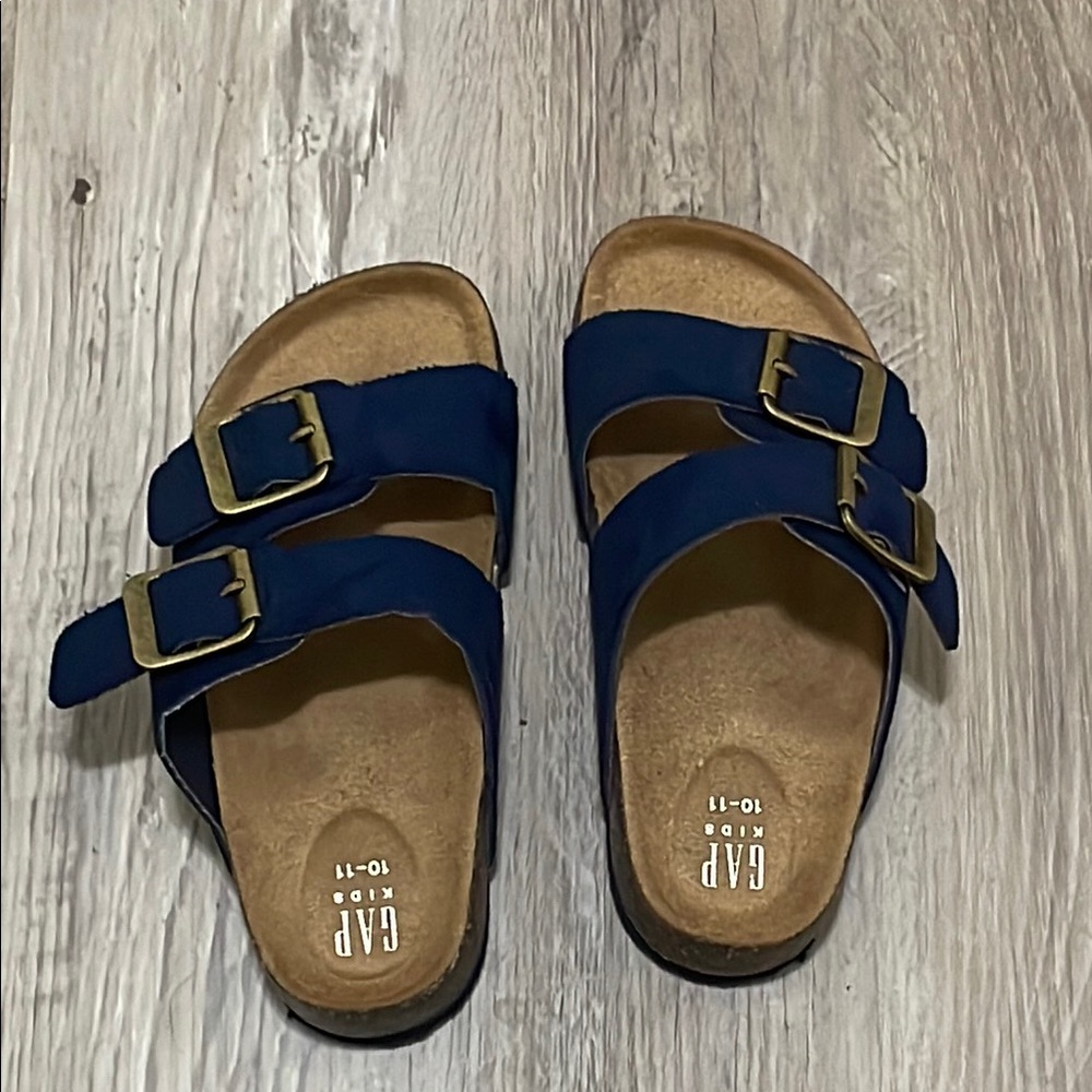 GAP Blue Sandals with Adjustable Straps and Contoured Footbed